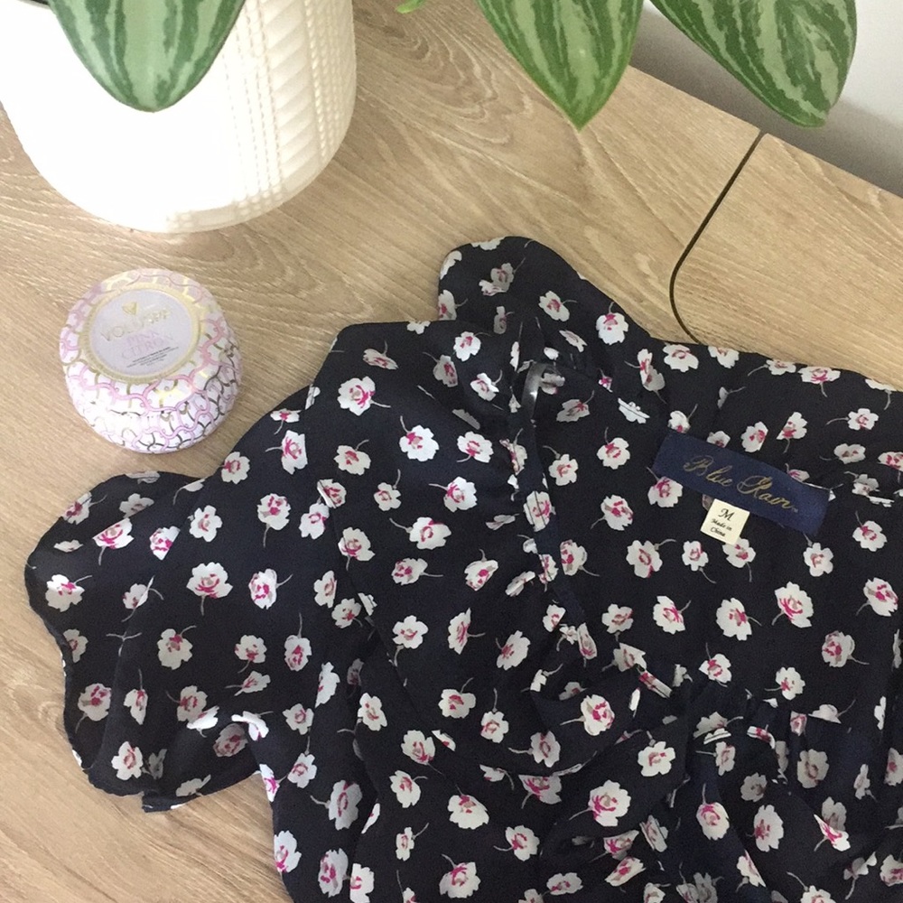 Francesca’s ruffle wrap dress
